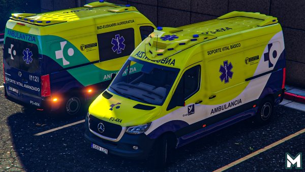 Ambulancias SVB y SVA de La Pau para Osakidetza